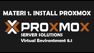 INSTALL PROXMOX SERVER [upl. by Burgener]