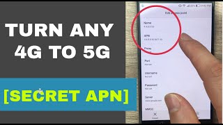 Secret APN that converts 4G to 5G on any network  Increase 4G Speed [upl. by Acinok90]