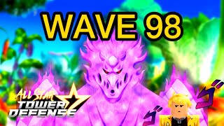 How to get wave 98  14 TRILLION Damage  All Star Tower Defense [upl. by Esemaj674]