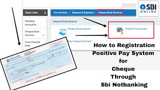 How to Registration Positive Pay System through Sbi Netbanking 2022  Positive Pay System Sbi 2022 [upl. by Pierre]