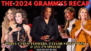 THE 2024 GRAMMYS RECAP  Miley Cyrus’ Flowers Taylor Swift’s Win amp JayZ’s Speech Beyoncé’s Snubs [upl. by Atter60]