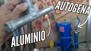 Soldando ALUMINIO con AUTOGENA [upl. by Pavkovic]