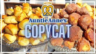 COPYCAT Auntie Annes Pretzel Bites  Auntie Annes Pretzels Recipe  Cinnamon Sugar amp Original [upl. by Armalda]