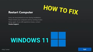 How To Fix Oculus App Not Installing On Windows 11 [upl. by Krasner315]