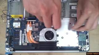 Dell XPS 14 Disassembly and fan cleaning Laptop repair [upl. by Rollo]