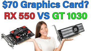 RX 550 vs GT 1030  Which Should You Buy  Graphics Card for 70 [upl. by Llehsad790]