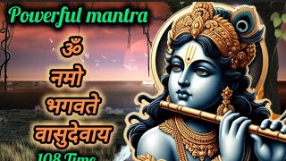 Om Namo Bhagwate Vasudevay Mantra  krishna powerful mantra  Goldenmantr28 [upl. by Tacy]