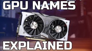 GPU Names Explained  RTX GTX RX [upl. by Ahsenev]