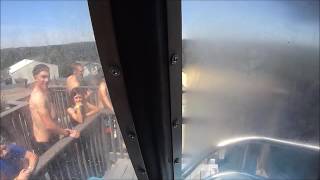 Scorpions Tail POV Water Slide at Noahs Ark Waterpark in Wisconsin Dells WI [upl. by Ilegna]