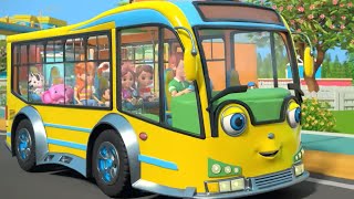 Wheels On The Bus Street Bus  More Vehicles Songs for Children [upl. by Icken378]