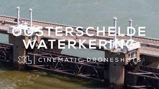 Oosterscheldekering De langste 9 km stormvloedkering van Nederland  Drone video [upl. by Hobbs76]