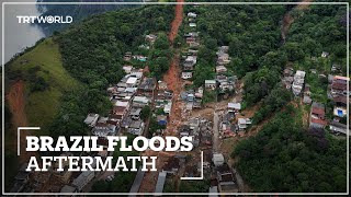 At least 150 die during last weeks flash floods in Brazils Petropolis [upl. by Ayotel]