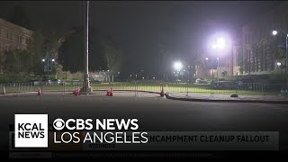 UCLA campus quiet after mass protest arrests [upl. by Maryjo773]