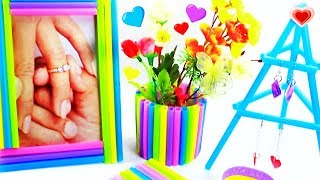 10 Original DIY Easy Mothers Day Crafts with Straws  simplekidscrafts [upl. by Salohcin]