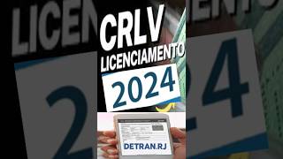 Licenciamento anual 2024  RJ [upl. by Akcemat184]