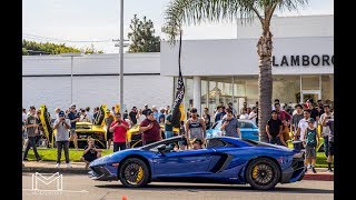 September Supercar Saturday Lamborghini Newport Beach CA [upl. by Eenttirb]