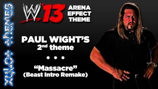 WWE 13 Arena Effect Theme  The Big Show Paul Wights 2nd WWE theme quotMassacrequot [upl. by Arfihs]