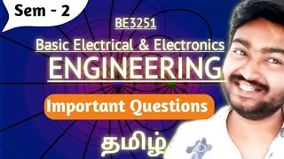 BEEE important Questions BE3251 Important Questions Basic Electrical and Electronics Engineering [upl. by Ecidna]