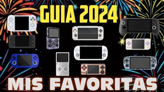 ✔ GUIA 2024 🤜 Mis PORTATILES FAVORITAS del CANAL 🚀 Anbernic Miyoo Powkiddy Retroid Ayn litnxt [upl. by Oisacin912]