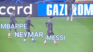 TRISULA MAUT  Messi Neymar Mbappe Icardi Hakimi Training Session  Brugge vs PSG  UCL 2021 [upl. by Trawets260]