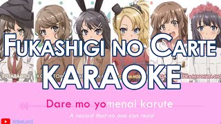 Seishun Buta Yarou  Fukashigi no Carte Instrumental KARAOKE [upl. by Noryv767]