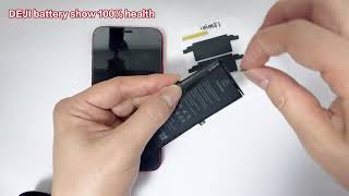 Show battery health status DEJI iPhone 12 mini battery replacement guide [upl. by Urian560]