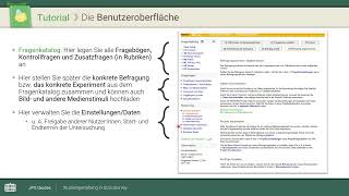 JPS Video Guide – Vorbereitung von Onlinestudien mit SoSciSurvey [upl. by Egroej]