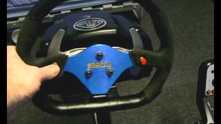 Logitech G25 Modified with a Sparco Steering Wheels amp Gear Knob [upl. by Rock]