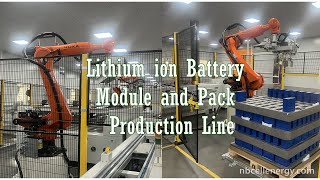 Lithium ion Battery Module and Pack Production Line [upl. by Calla]