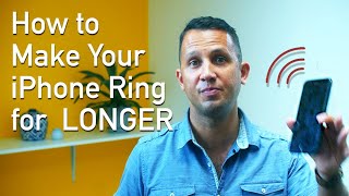 How to Make Your iPhone Ring for Longer [upl. by Dannica]