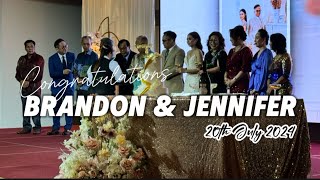 Wedding Reception Cousin Jennifer amp Brandon  Kingwood Hotel Sibu 20072024 [upl. by Eiramllij]