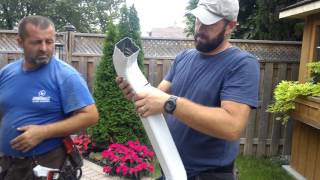 Replacing Residential Eavestroughs and Downspouts [upl. by Yanal153]