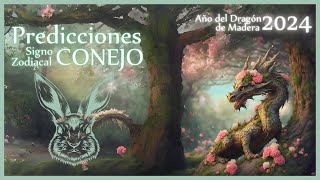 Predicciones 2024 🐰 CONEJO 🐰 Astrología China  Año del Dragón de Madera [upl. by Hendrika223]