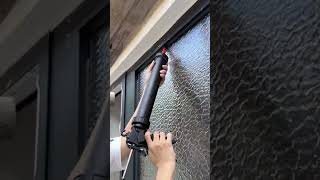 You can do it How to caulk window glasshomeimprovement windowinstallation windowglass [upl. by Denny]