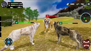 Wild Wolf Family Simulator 3D  Animal Hunting Games  Android GamePlay [upl. by Lou]