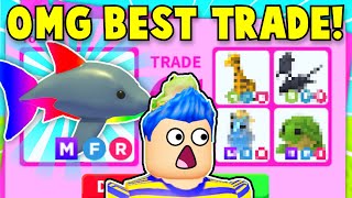 What People TRADE For MEGA NEON SHARK  INSANE Trade Proofs In Rich FLEX Server Adopt Me Roblox [upl. by Eniluqcaj]