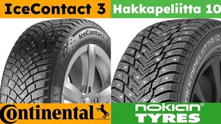 Continental IceContact 3 vs Nokian Hakkapeliitta 10 SUV [upl. by Flossy]