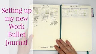 Setting Up My New Work Bullet Journal for 2018  Kendra Bork [upl. by Nowujalo]