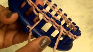 HOW TO LOOM KNIT Step by Step Loom Knitting for Beginners  Loomahat [upl. by Mariquilla]