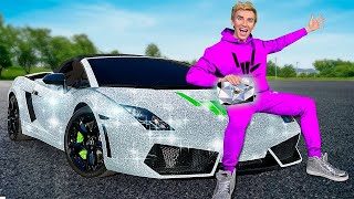 My NEW Diamond Lamborghini reveal [upl. by Annaer]