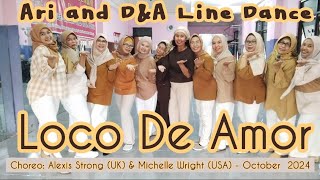 Loco De AmorLine Dance  ChoreoAlexis Strong UKMichelle Wright USA  Ari and DampA Line Dance [upl. by Kristina]