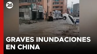 Lluvias e inundaciones en China [upl. by Leoj745]