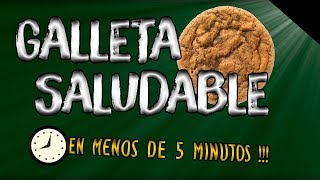 Galleta Fitness Proteica  Receta POSTRE GALLETA SALUDABLE DULCE 💥 De Avena  Sin Azúcar [upl. by Maximilien]