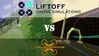 Liftoff gegen Velocidrone für Racing  Copter Simulator Vergleich [upl. by Llireva794]