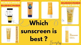 Best affordable ☀️suncreen for oily skin type ampall skin types in 2024 best sunscreen beautology [upl. by Andrade123]