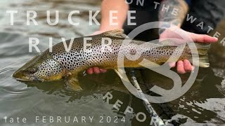 OntheWater Report w Aden Breckner  Truckee River  late February 2024 [upl. by Tnecnev]