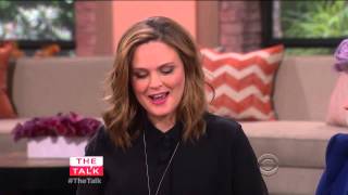 Emily Deschanel on The Talk Interview 03232015 HD [upl. by Aekan]