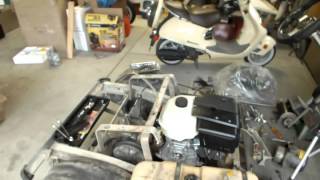 Club Car GX420 Engine Swap Dropping In The New Engine [upl. by Lindi544]