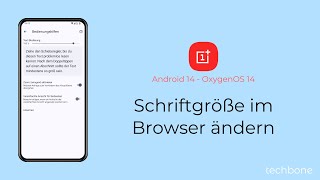 Schriftgröße im Browser ändern  OnePlus Android 14  OxygenOS 14 [upl. by Mcilroy]