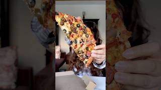 Toppings vs No toppings Pizza Challenge foodchallenge foodreview [upl. by Icaj]